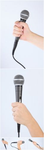 Photo Cliparts - Microphone in hand