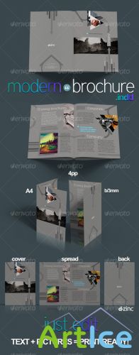 Modern Corporate Brochure Pro v1  InDesign A4 4pp - GraphicRiver