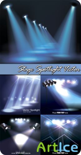 Stage Spotlight Vector
