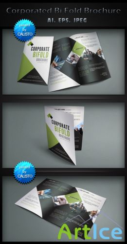 Corporate Bi Fold Brochure Template