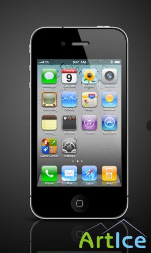 Apple iphone 4 psd