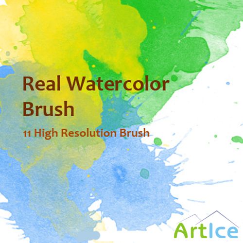 Watercolor photoshop brushes