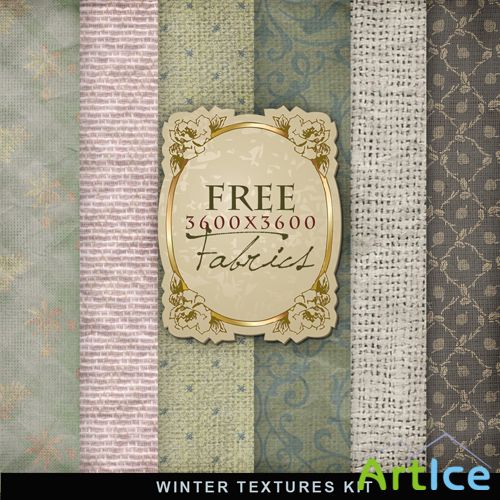 Textures - Winter Fabric Backgrounds #2