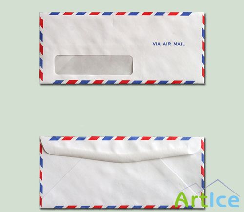 Airmail envelope psd