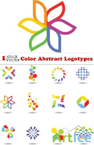 Color Abstract Logotypes Vector
