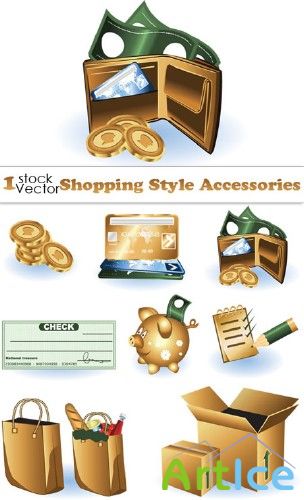 Shopping Style Accessories Vector