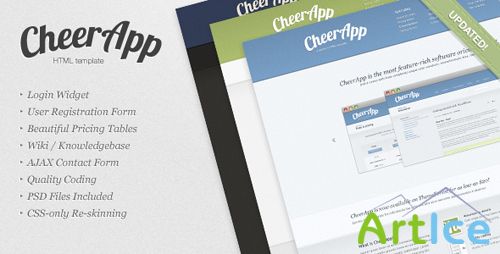 CheerApp - ThemeForest Premium App HTML Template