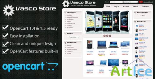 Vasco - ThemeForest E-commerce OpenCart 1.5.1.3 Template