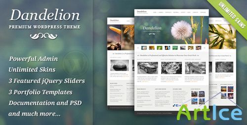 ThemeForest  Dandelion  Powerful Elegant WordPress Theme v2.6.7 for WordPress