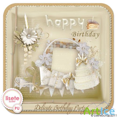 Scrap-kit - Delicate Bday Party