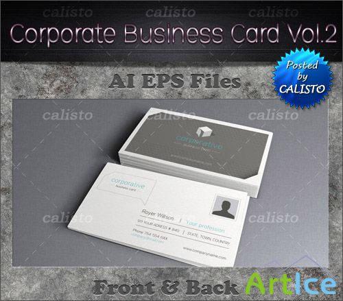 Corporate Business Card PSD Template Vol 2