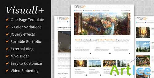 ThemeForest - Visuall+ One Page Portfolio - Rip