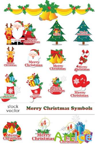 Vectors - Merry Christmas Symbols