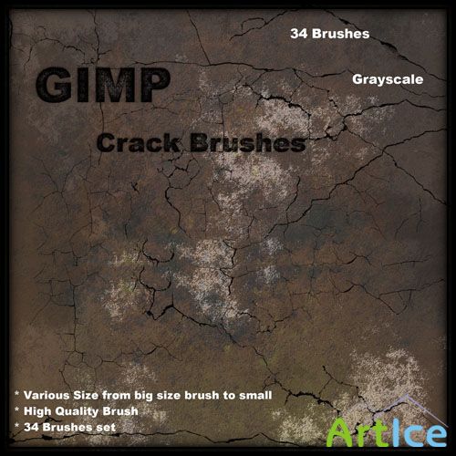 Crack Brushes for GIMP