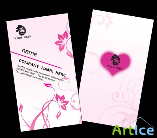 Wedding etiquette companys business card template