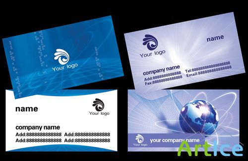 Two technology company business card template