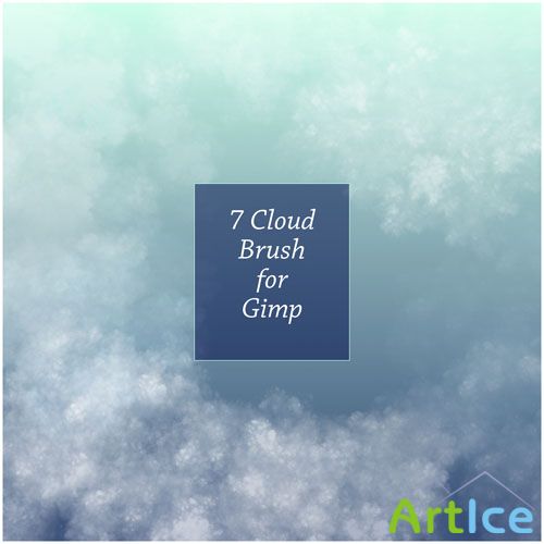 7 Cloud Brushes for GIMP