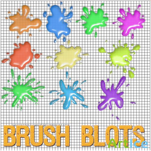 Blots Brushes for Photoshop