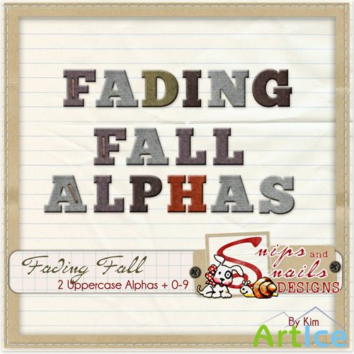 Scrap-kit - Fadding Fall Alphas