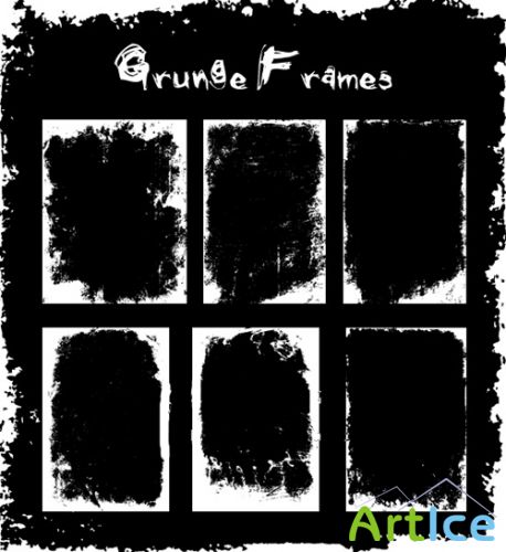Grunge frames brushes