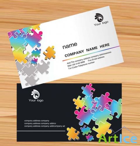 Excellent Black & White Business Card Template