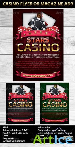 GraphicRiver - Casino Magazine Ads or flyers Templates 3