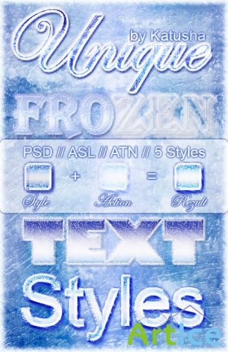 Frozen Text Styles for Photoshop