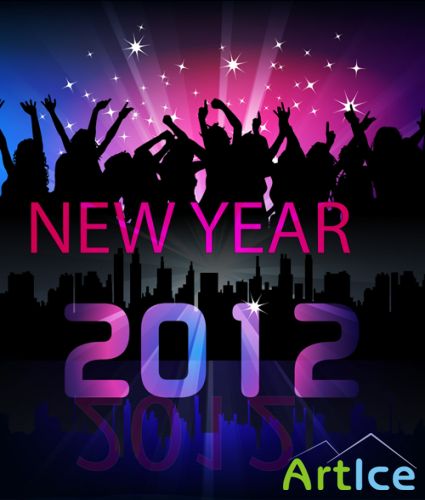 New Year Vector Poster 2012