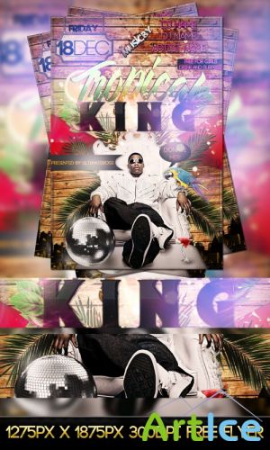 Tropical King Flyer PSD Template