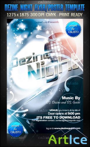 Dezine Night Flyer/Poster Template