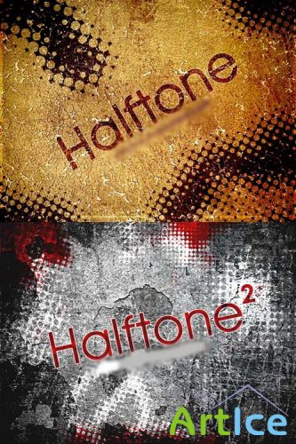 Halftone brushes set 1,2