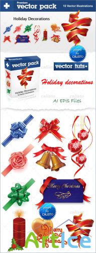 Premium Vector Pack  Holiday Decorations