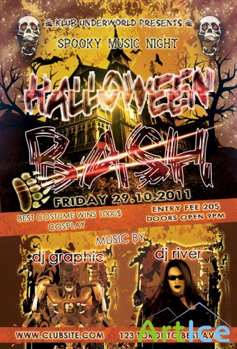 GraphicRiver - Halloween Bash Party Flyer