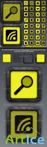 GraphicRiver - UIC Industrial Web Icons
