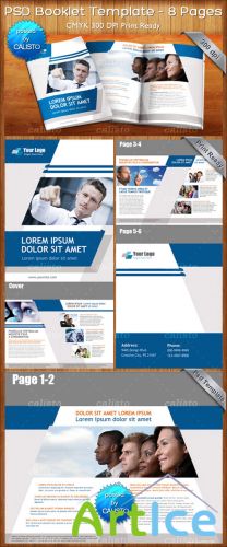 PSD Booklet Template  8 Pages