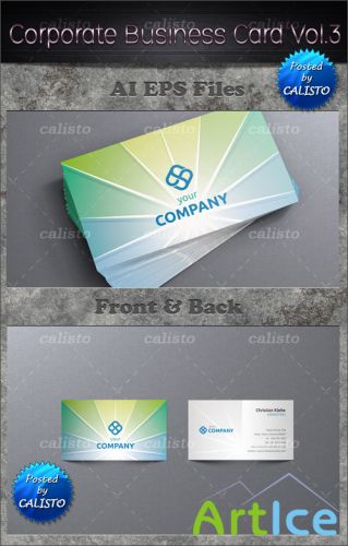 Corporate Business Card PSD Template Vol 3