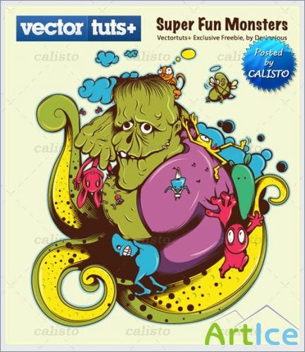 Super Fun Monsters Vector Pack