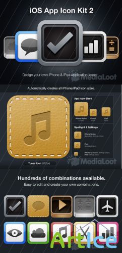 MediaLoot - iPhone App Icon Kit 2