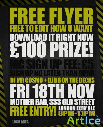 Free Event Flyer PSD Template