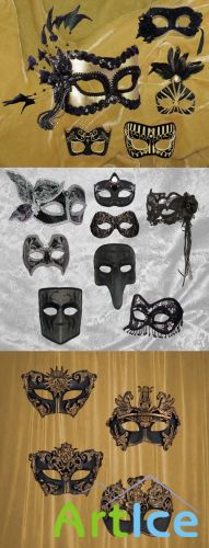 Black and Gold masks psd
