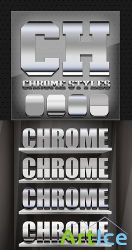 4 Amazing Chrome Text Styles for Photoshop