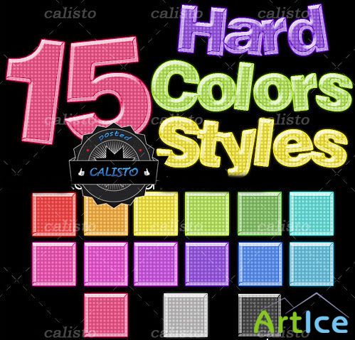 15 Hard Colors Style for Photoshop