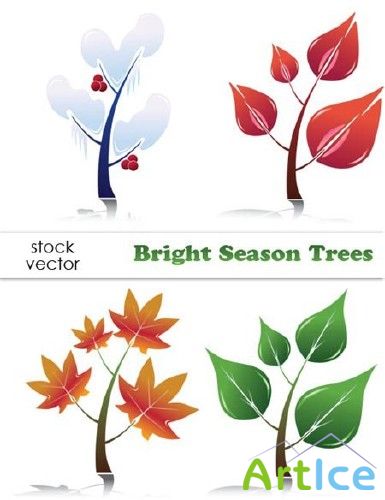 Vectors - Bright Season Trees