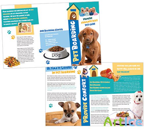 Templates for Design - Posh Pet Place Brochure 11 x 8.5 BoxedArt