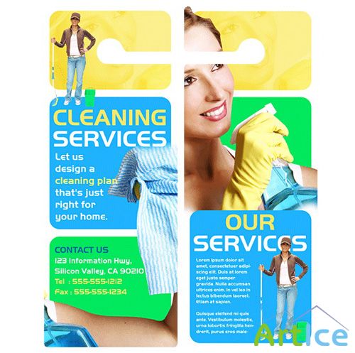 Templates for Design - Clean Sweep B Brochure 5.25 x 13.5 BoxedArt