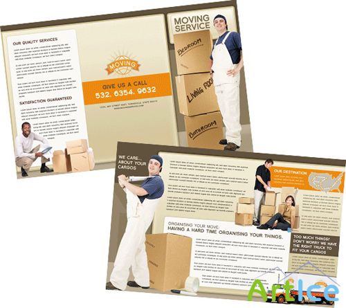 Templates for Design - Move Right Brochure  11 x 8.5 BoxedArt
