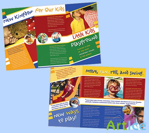 Templates for Design - Kids Kingdom Brochure 11 x 8.5 BoxedArt