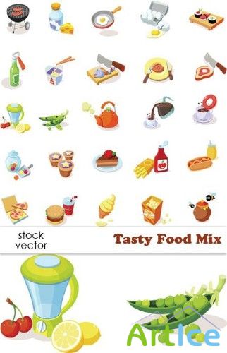 Vectors - Tasty Food Mix