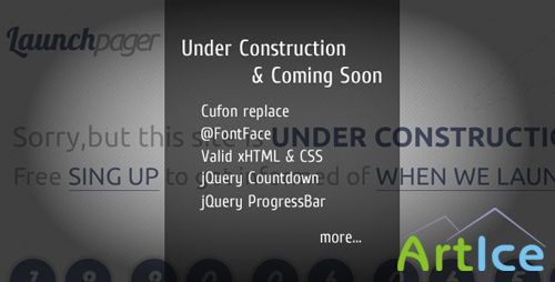 ThemeForest - Launchpager - Under Construction & Coming Soon - Rip