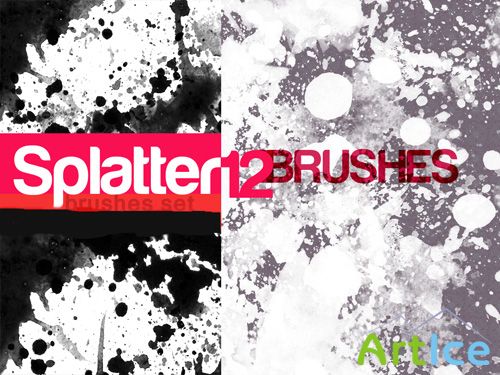 Brushes set - SPLATTERS